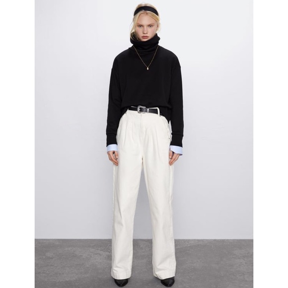 ZARA HIGH COLLAR TURTLENECK SWEATSHIRT - Picture 2 of 7